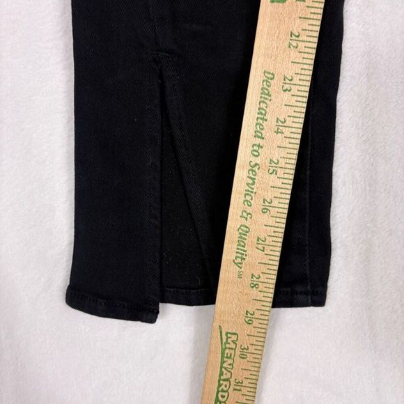 Pistola Revolve Black High Waisted Slit Front Bootcut Jeans Women's Size 25 - Picture 7 of 13